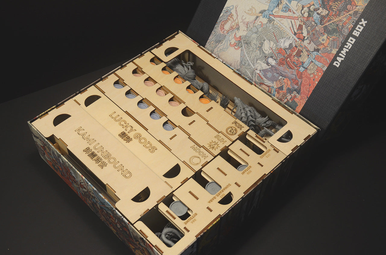 旭日戰魂錄大名秘盒 桌遊收納盒 Rising Sun Daimyo Box insert organizer 烏鴉盒子