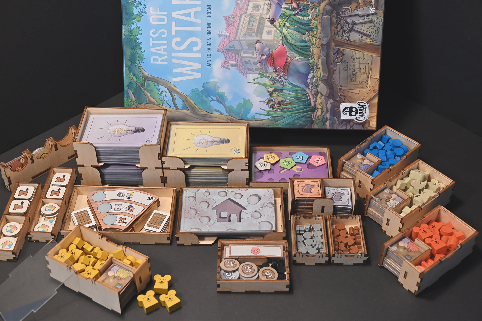 白鼠特工隊 桌遊收納盒 Rats of Wistar board game insert 烏鴉盒子桌遊收納