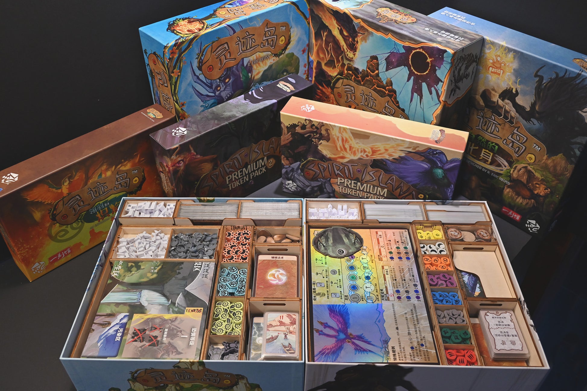 靈跡島+擴充 桌遊收納盒 Spirit Island board game insert organizer 烏鴉盒子桌遊收納
