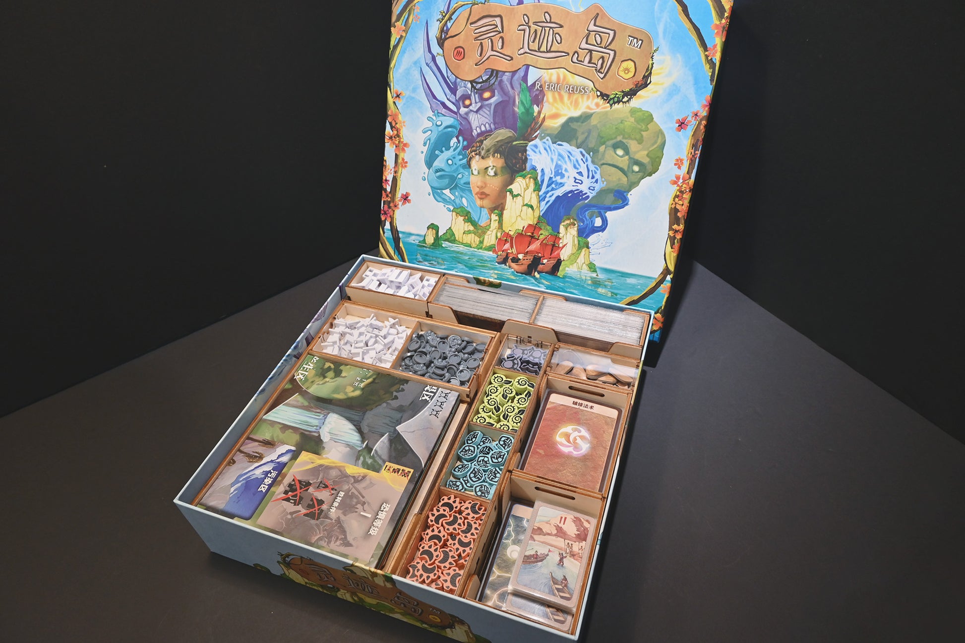 靈跡島+擴充 桌遊收納盒 Spirit Island board game insert organizer 烏鴉盒子桌遊收納