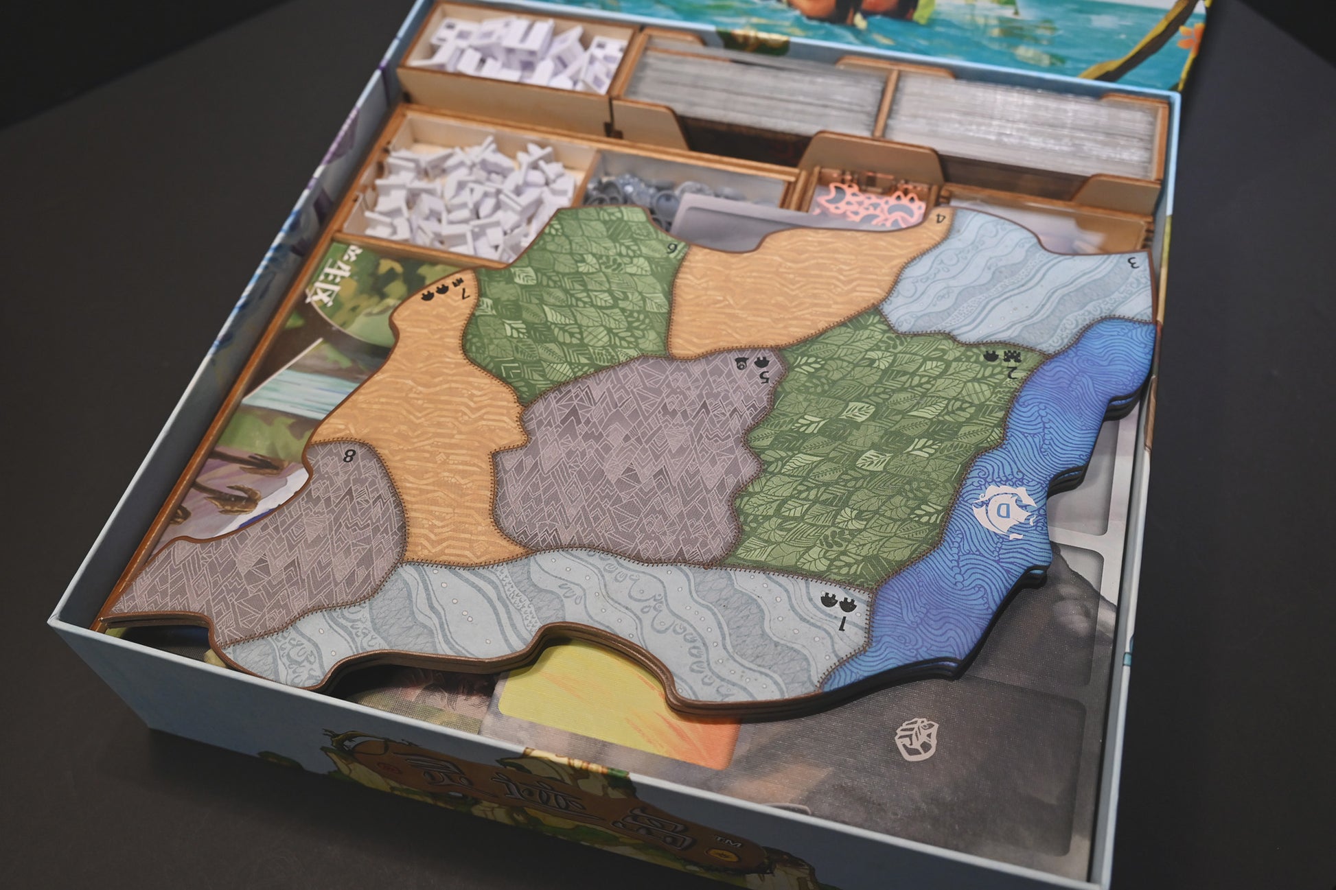 靈跡島+擴充 桌遊收納盒 Spirit Island board game insert organizer 烏鴉盒子桌遊收納
