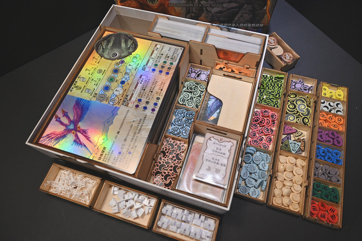 靈跡島+擴充 桌遊收納盒 Spirit Island board game insert organizer 烏鴉盒子桌遊收納