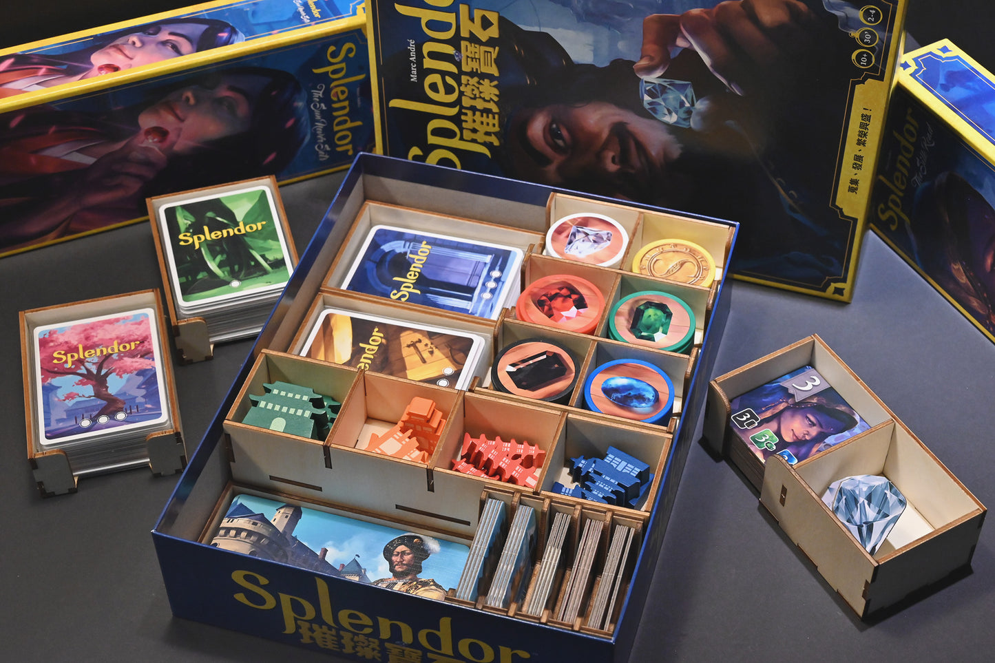 璀璨寶石+新版擴充 Splendor 桌遊收納盒