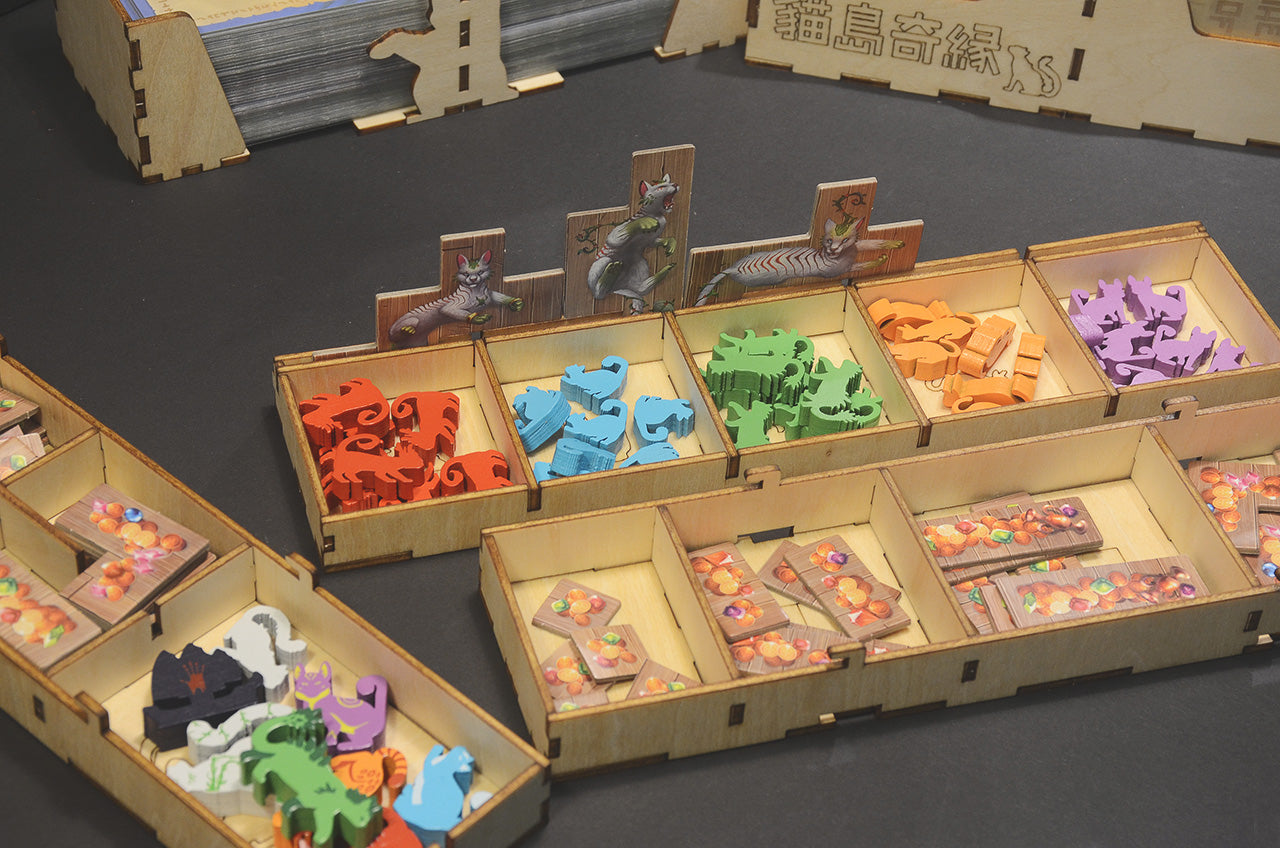 貓島奇緣 桌遊收納盒 The Isle of Cats insert organizer 烏鴉盒子桌遊收納