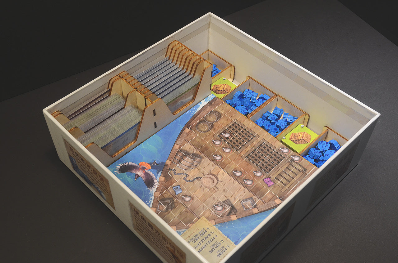 貓島奇緣 桌遊收納盒 The Isle of Cats insert organizer 烏鴉盒子桌遊收納