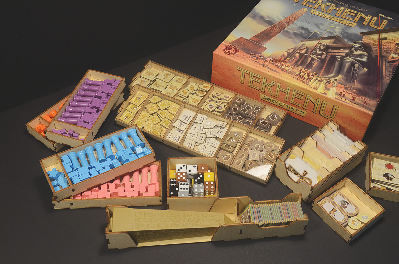 方尖碑 桌遊收納盒 Tekhenu board game insert organizer 烏鴉盒子桌遊收納