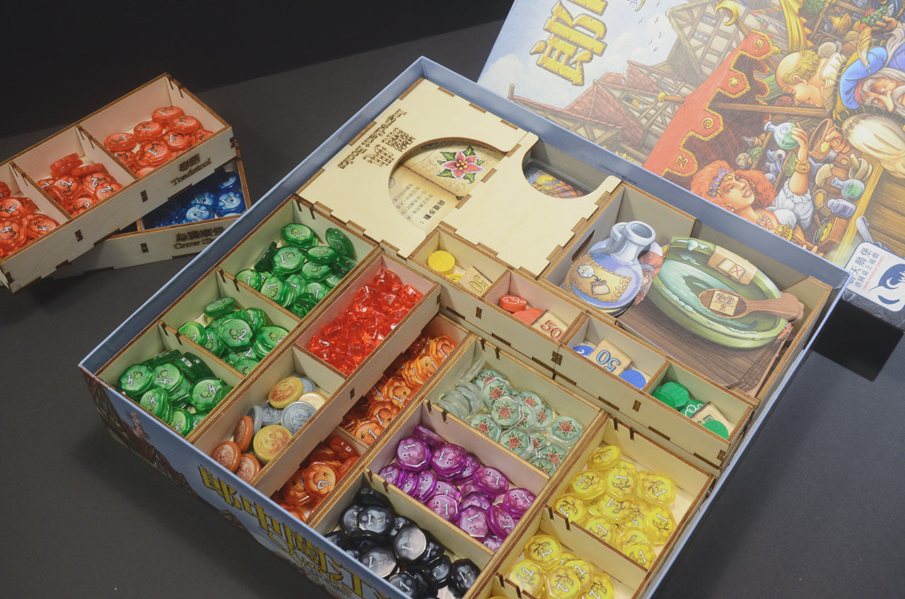 郎中闖江湖 桌遊收納盒 The Quacks of Quedlinburg insert 烏鴉盒子桌遊收納