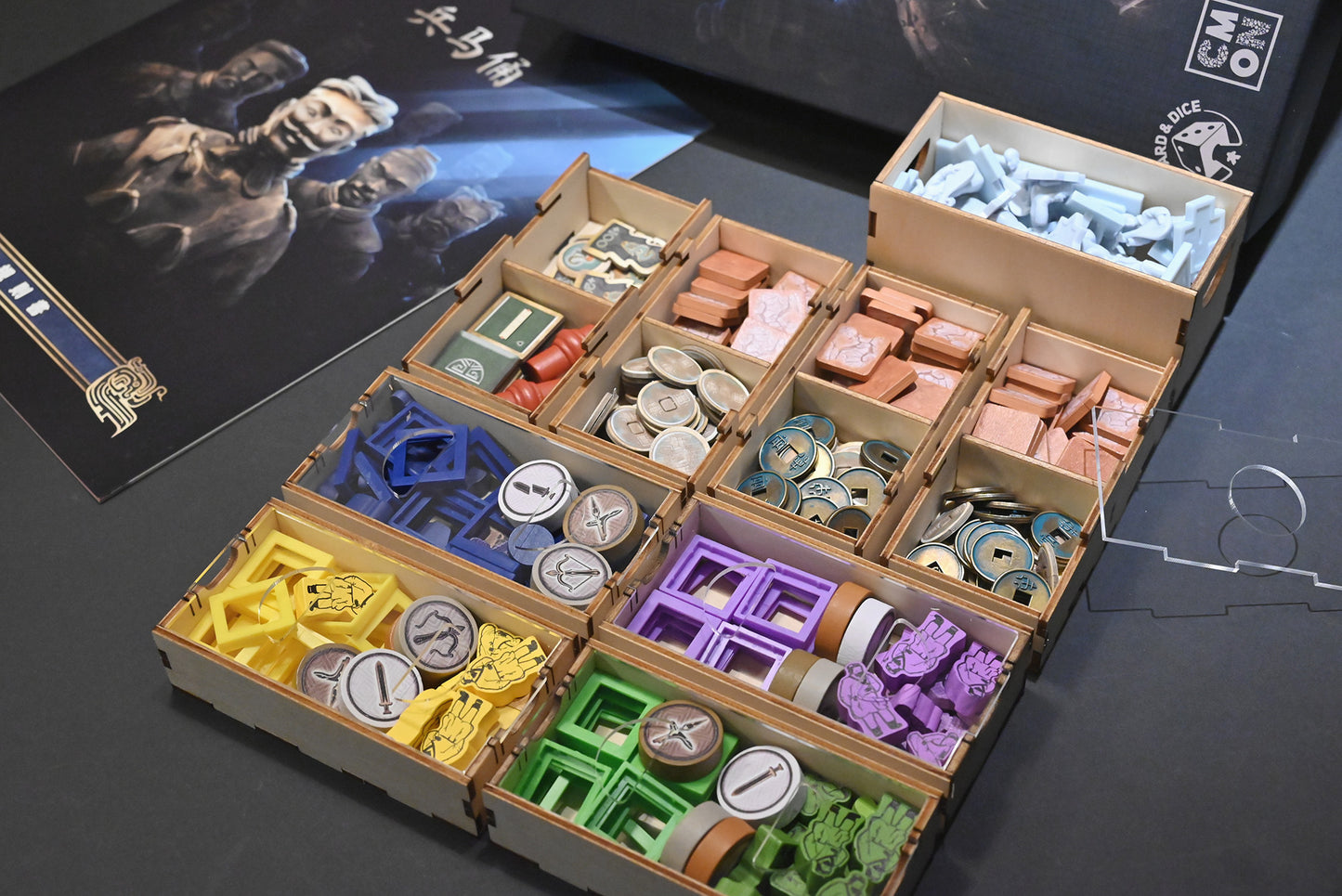 兵馬俑 桌遊收納盒 Terracotta Army board game insert 烏鴉盒子桌遊收納