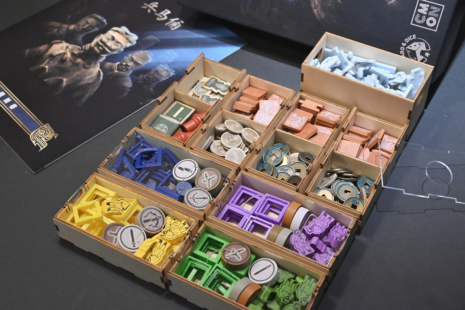 兵馬俑 桌遊收納盒 Terracotta Army board game insert 烏鴉盒子桌遊收納