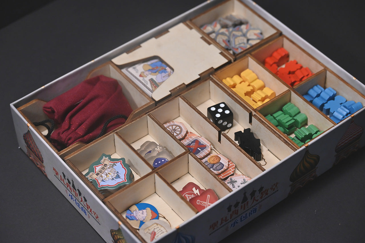 聖瓦西里大教堂 桌遊收納盒 The Red Cathedral board game insert 烏鴉盒子