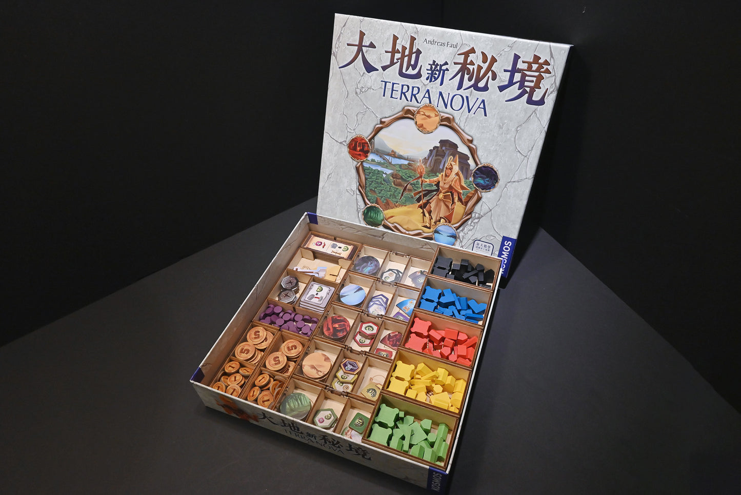 大地新秘境 桌遊收納盒 Terra Nova board game insert 烏鴉盒子