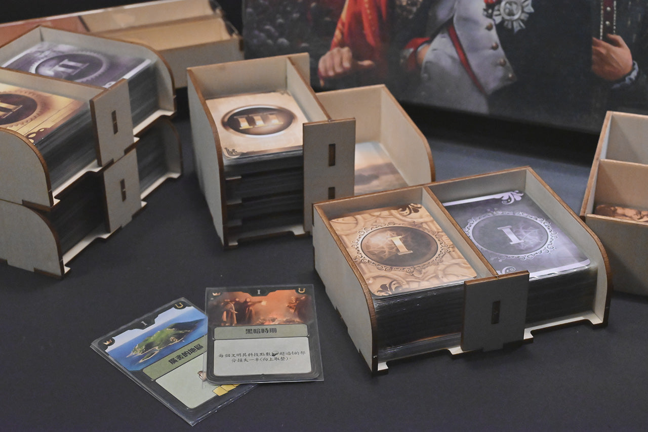 歷史巨輪 桌遊收納盒 Through the Ages insert organizer 烏鴉盒子桌遊收納
