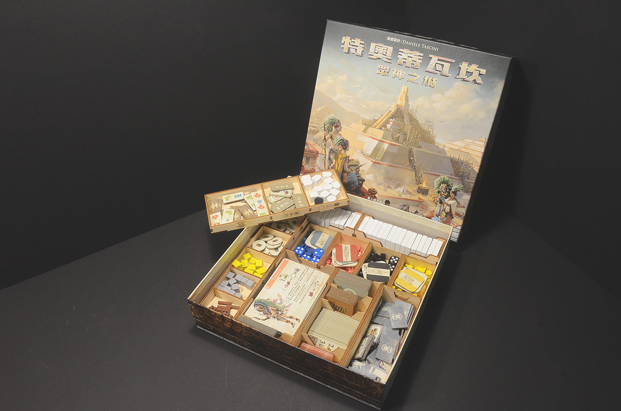 特奧蒂瓦坎：眾神之城 Teotihuacan: City of Gods 烏鴉盒子木質桌遊收納盒