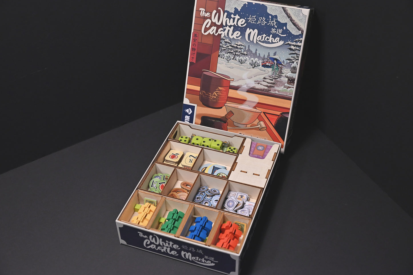 姬路城茶道擴充 桌遊收納盒 The White Castle Matcha board game insert 烏鴉盒子桌遊收納
