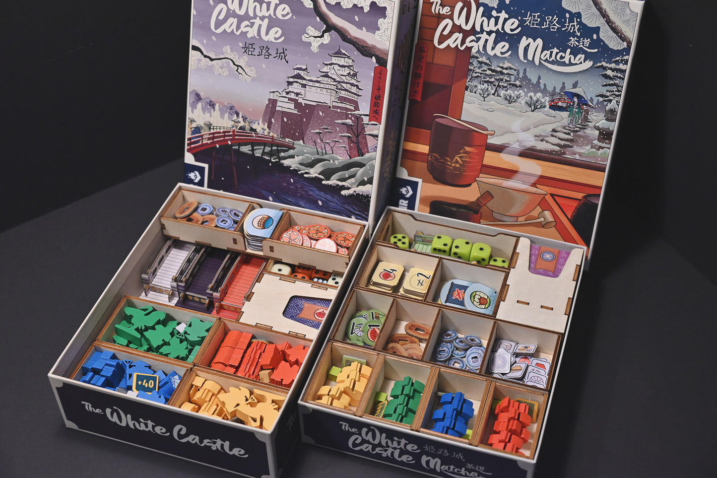 姬路城茶道擴充 桌遊收納盒 The White Castle Matcha board game insert 烏鴉盒子桌遊收納