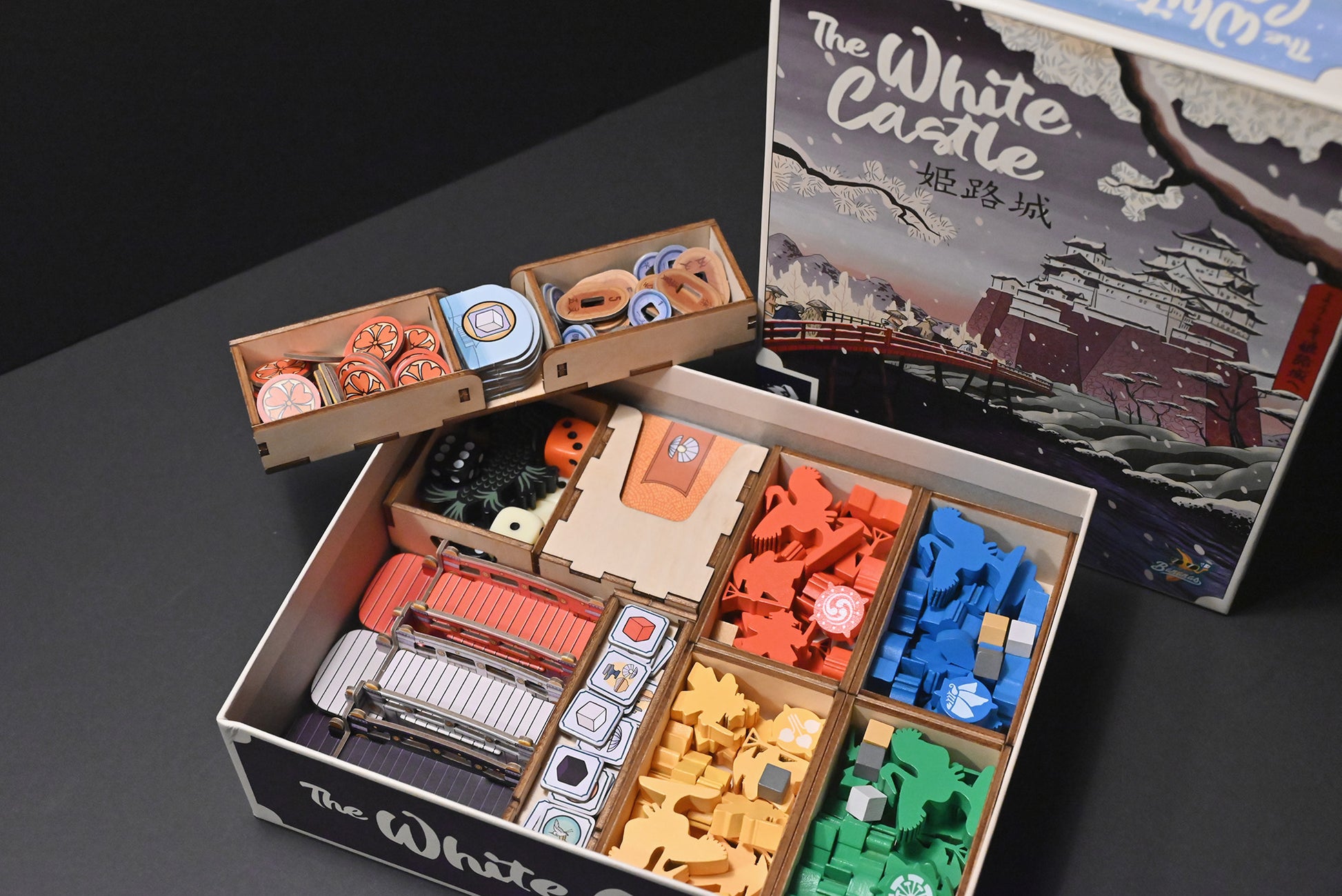 姬路城 桌遊收納盒 The White Castle board game insert organizer 烏鴉盒子桌遊收納