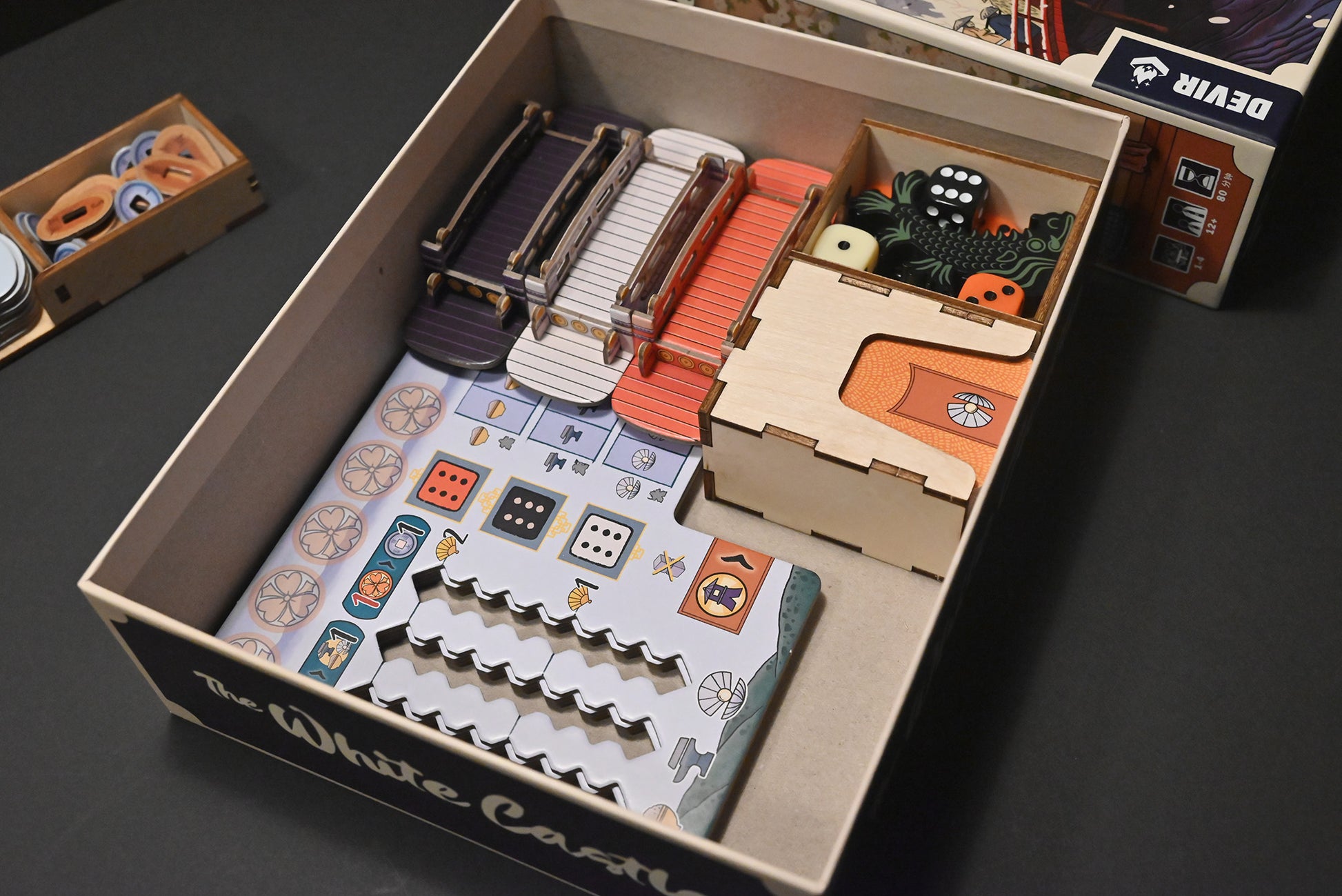 姬路城 桌遊收納盒 The White Castle board game insert organizer 烏鴉盒子桌遊收納