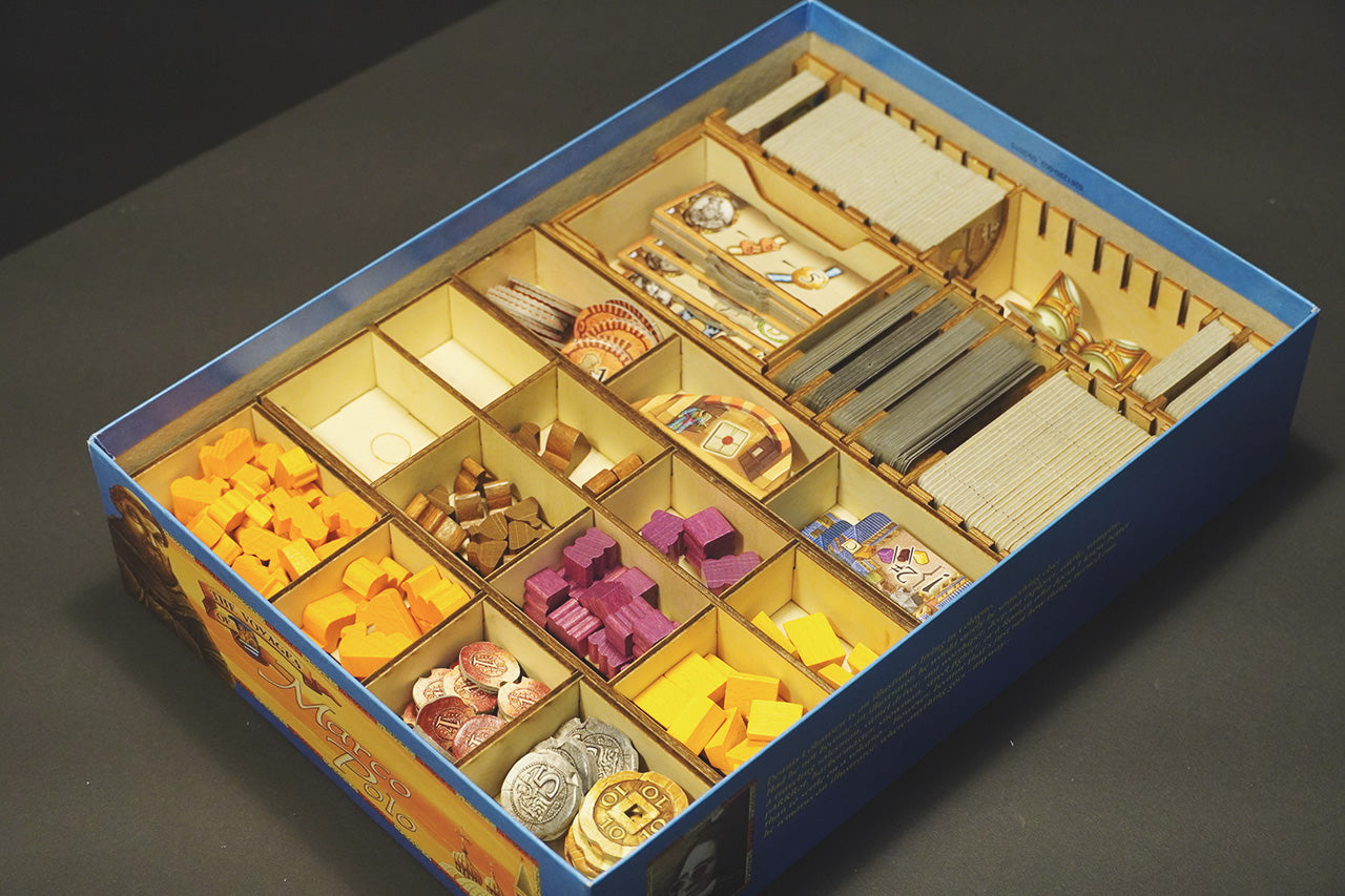 馬可波羅 The Voyages of Marco Polo Insert 烏鴉盒子木質桌遊收納盒