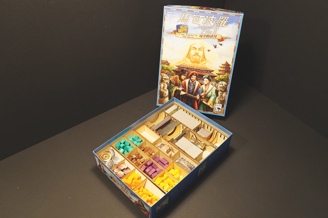 馬可波羅2 可汗的託付 Marco Polo II - In the service of the KhanInsert 烏鴉盒子木質桌遊收納盒